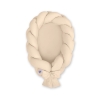 Gevlochten Babynest Geknoopte Bedbumper & Matras 2 in 1 Beige