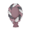 Gevlochten Bedrand Babynestje 2 in 1 Grijs Pastelviolet Antraciet