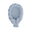 Gevlochten Bedrand Babynestje 2 in 1 Pastelblauw
