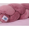 Gevlochten Box-Bedbumper Ledikant 180 cm Stofroze