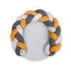 Gevlochten Donut & Bedbumper Speelmat 2 in 1 Grijs Antraciet Honing Mosterd
