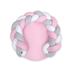 Gevlochten Donut & Bedbumper Speelmat 2 in 1 Roze Wit Grijs