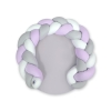 Gevlochten Donut & Bedbumper Speelmat 2 in 1 Wit Grijs Purper