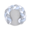 Gevlochten Donut & Bedomrandung Speelmat 2 in 1 Wit Grijs Blauw