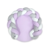 Gevlochten Donut & Bedomrandung Speelmat 2 in 1 Wit Grijs Purper
