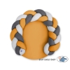 Gevlochten Donut & Bedrand met Speelmat 2 in 1 Grijs Antraciet Honing Mosterd