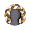 Gevlochten Donut & Bedrand met Speelmat 2 in 1 Wit Antraciet Honing Mosterd