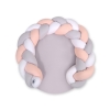 Gevlochten Donut & Bedrand met Speelmat 2 in 1 Wit Grijs Poederroze