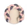 Gevlochten Donut Kussen voor Baby / Speelmat 2 in 1 Beige Antraciet Stofroze
