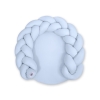 Gevlochten Donut Kussen voor Baby / Speelmat 2 in 1 Blauw
