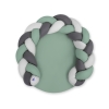 Gevlochten Donut Kussen voor Baby / Speelmat 2 in 1 Grijs Pastelgroen Antraciet