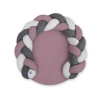 Gevlochten Donut Kussen voor Baby / Speelmat 2 in 1 Grijs Pastelviolet Antraciet