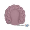 Gevlochten Donut Kussen voor Baby / Speelmat 2 in 1 Pastelviolet