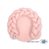 Gevlochten Donut Kussen voor Baby / Speelmat 2 in 1 Stofroze