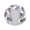 Gevlochten Donut Kussen voor Baby / Speelmat 2 in 1 Wit Grijs Antraciet