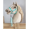 Gevlochten Touw voor Stokpaardje Hobby Horse Mint Wit