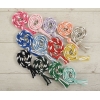 Gevlochten Touw voor Stokpaardje Hobby Horse Wit - Donker Roze