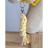 Gevlochten Touw voor Stokpaardje Hobby Horse Wit Geel