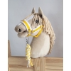 Gevlochten Touw voor Stokpaardje Hobby Horse Wit Geel