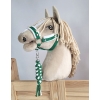 Gevlochten Touw voor Stokpaardje Hobby Horse Wit Groen