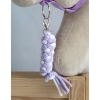 Gevlochten Touw voor Stokpaardje Hobby Horse Wit Purper