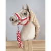Gevlochten Touw voor Stokpaardje Hobby Horse Wit Rood