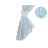 Gordijnen voor Babykamer - Harten Blauw Bloemenweide Bloemen