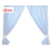 Gordijnen voor Babykamer - Harten Blauw Geruit