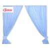 Gordijnen voor Babykamer - Harten Blauw Polkaprikker