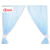Gordijnen voor Babykamer - Harten Blauw Snijder
