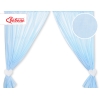 Gordijnen voor Babykamer - Harten Blauw Snijder