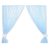 Gordijnen voor Babykamer - Harten Blauw Snijder