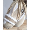Halster voor Stokpaardje Hobby Horse Beige met witte Bont