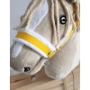 Halster voor Stokpaardje Hobby Horse Geel met witte Bont