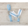 Halster voor Stokpaardje Hobby Horse Lichtblauw met witte Bont