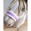 Halster voor Stokpaardje Hobby Horse Purper met witte Bont