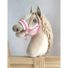 Halster voor Stokpaardje Hobby Horse Roze met witte Bont