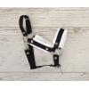 Halster voor Stokpaardje Hobby Horse Zwart met witte Bont