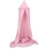 Hangende Klamboe + Nest met Volant + Kussens Roze Voor Meisjes