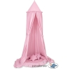 Hangende Klamboe + Nest met Volant + Kussens Roze Voor Meisjes