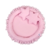 Hangende Klamboe + Nest met Volant + Kussens Roze Voor Meisjes