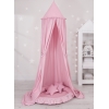 Hangende Klamboe + Nest met Volant + Kussens Roze Voor Meisjes