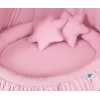 Hangende Klamboe + Nest met Volant + Kussens Roze Voor Meisjes