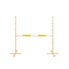 Hindernis voor Stokpaarden 120 cm met Stang 50mm Geel