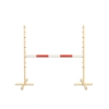 Hindernis voor Stokpaarden 120 cm met Stang 50mm Rood