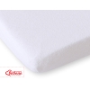 Hoeslaken van Frotte (Badstof) voor Babybed 120x60 cm Wit