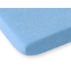 Hoeslaken van Frotte (Badstof) voor Kinderbed 120x60 cm Blauw