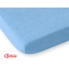 Hoeslaken van Frotte (Badstof) voor Kinderbed 120x60 cm Blauw