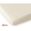 Hoeslaken van Frotte (Badstof) voor Kinderbed 140x70cm Ivoor