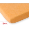 Hoeslaken van Frotte (Badstof) voor Ledikant 140x70 cm Oranje